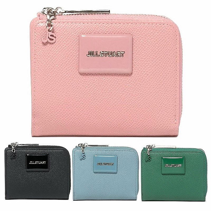 ジルスチュアート 財布 二つ折り メルティ L字ファスナー折り財布 JILL STUART JSLW4BS2 ブラック ピンク サックス グリーン｜アトリウム
