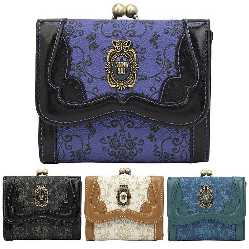 楽天市場】アナスイ ANNA SUI Bag & Wallet ベロニカ 口金二つ折り財布