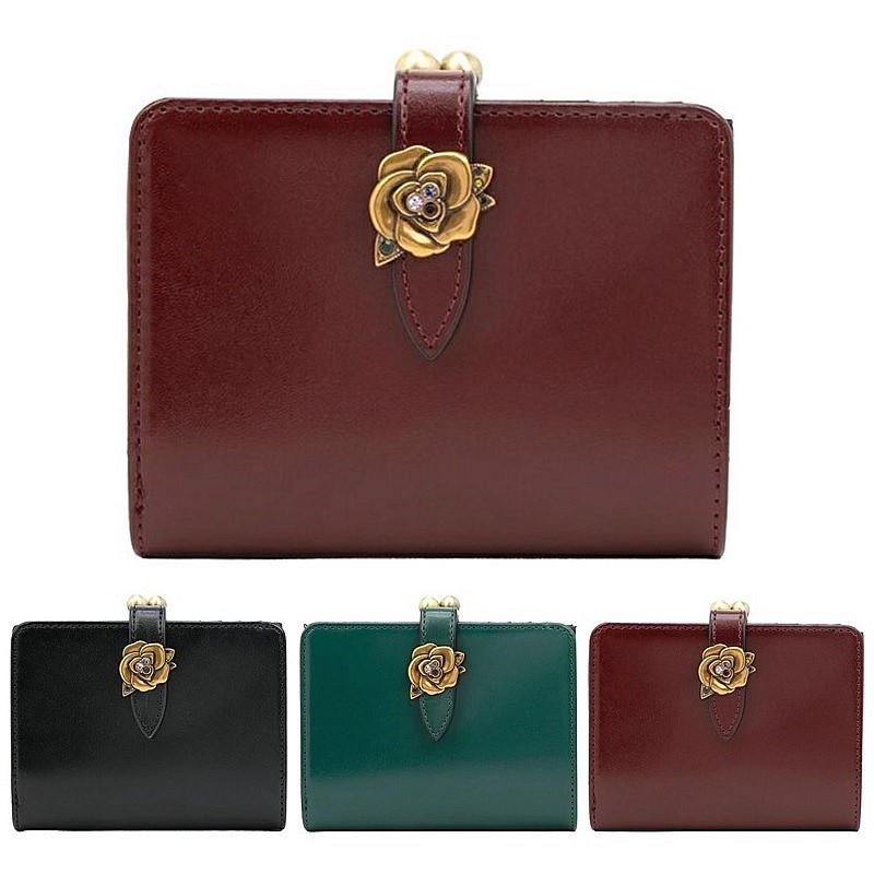 楽天市場】ANNA SUI アナスイ 財布 がま口 二つ折り ピーコック 二