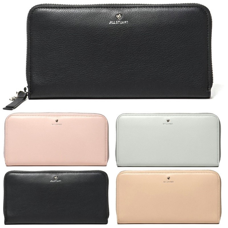 ジルスチュアート 財布 レディース エンジェル ラウンドファスナー長財布 レザー JILLSTUART 財布 JSLW3CT1 ブラック ピンク ベージュ アイスブルー｜アトリウム