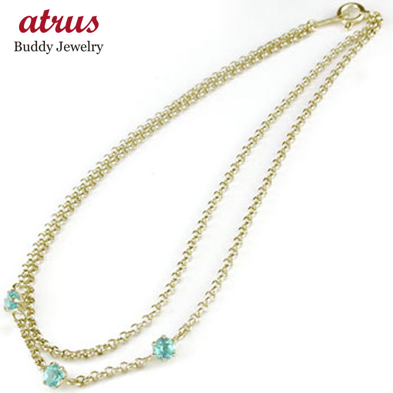 楽天市場】18金 ゴールド アンクレット 2連 イエローゴールドk18