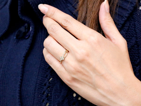 オープニング 大放出セール 18k 重ね付け 細め ギフト ダイヤモンド 18金 人気 アンティーク ピンキーリング ホワイトゴールドk18 送料無料  k18 細身 おしゃれ 華奢リング シンプル 指輪 クローバー レディース プレゼント リング レディースジュエリー・アクセサリー