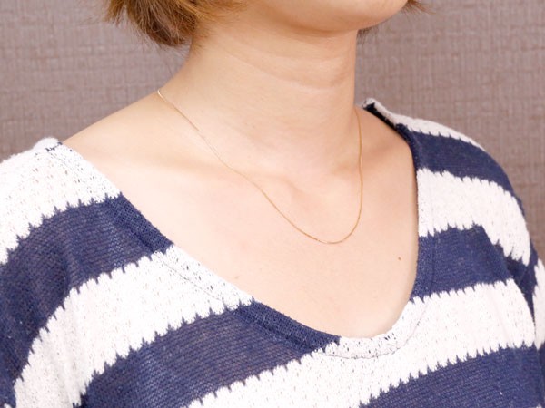 低価格の 18金 ネックレス 18金メンズ アジャスター付 ネックレス ...
