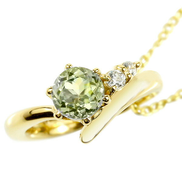 １着でも送料無料 ベビーリング レディース ネックレス チェーン イエローゴールドk10 ベビーリング ダイヤモンド ペリドット ネックレス シンプル 8月誕生石 プレゼント 10金 人気 ダイヤ Moto Stojany Cz