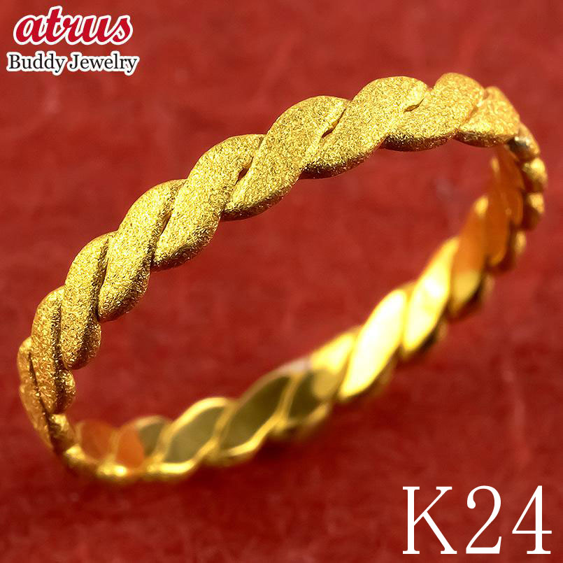 楽天市場】純金 24金 リング 指輪 鍛造 k24 ゴールド 細い シンプル