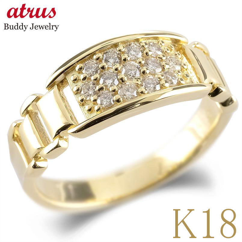 楽天市場】K18 18金 ダイヤモンド 0.1ct リング 指輪 レディース