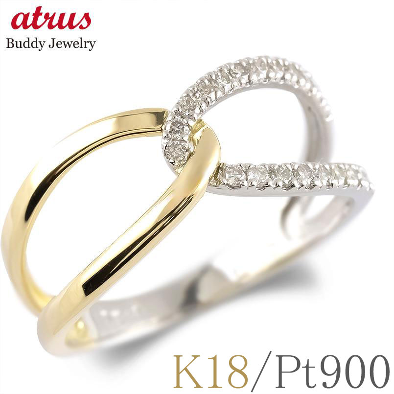 楽天市場】プラチナ 18金 リング ダイヤモンド 0.2ct 幅広 pt900