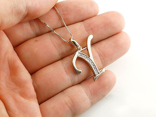受賞店 18金 ネックレス ペンダントトップ メンズ 男性 18k イニシャル