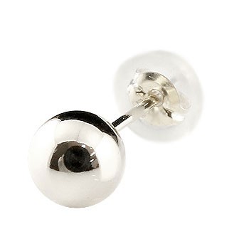 楽天市場】片耳 丸玉 ピアス 3mm レディース ホワイトゴールド
