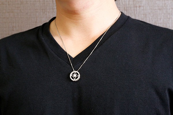 18金 ネックレス メンズ ダイヤモンド ホワイトゴールドk18 四芒星形 ペンダント トップ チェーン 男性用 人気 宝石 ダイヤ コントラッド 東京 の 送料無料 Scadep Org