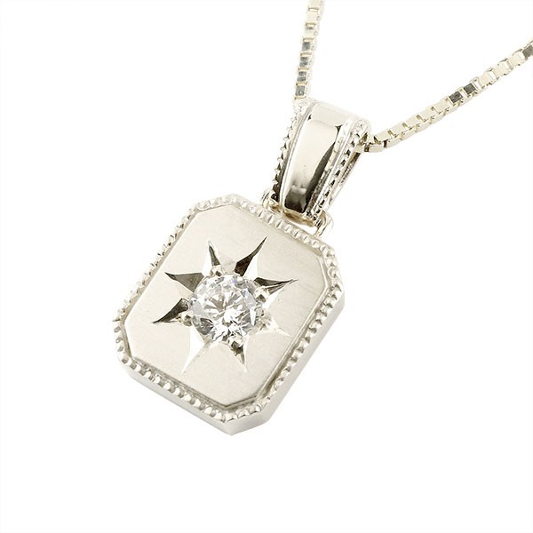 芸能人愛用 送料無料 の つや消し加工 ホーニング 人気 チェーン 10金 トップ ペンダント ダイヤ ホワイトゴールドk10 一粒 ネックレス ダイヤモンド メンズ ネックレス odwinm Hamrahtrader Com