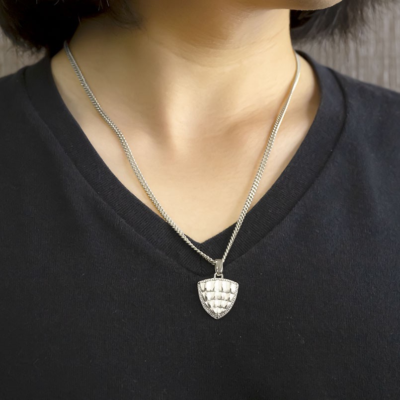 楽天市場 プラチナ ネックレス メンズ トップ 喜平用 キュービックジルコニア クロコダイル ペンダントトップ Pt900 ワニ チェーン キヘイ 男性 送料無料 の 30代 40代 ジュエリー工房アトラス