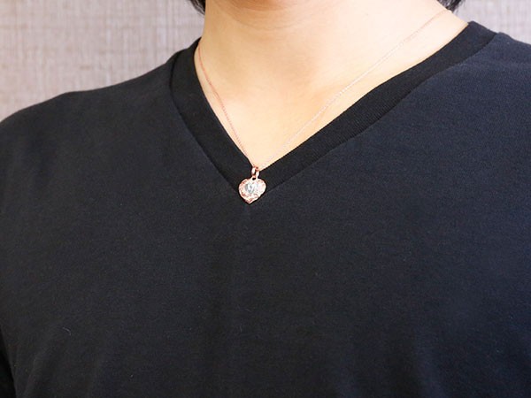 プラチナ ハワイアンジュエリー 新作 メンズ ペアネックレス ネックレス ピンクゴールドk10 ハート 花文字 イニシャル アルファベット スクロール ペンダント トップ の 送料無料 Carybonrealtors Com