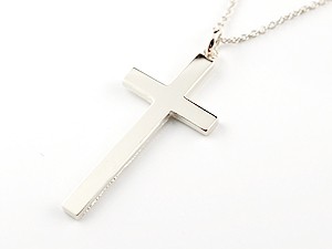 引出物 18金 ネックレス 18k クロス ホワイトゴールドk18 ペンダント