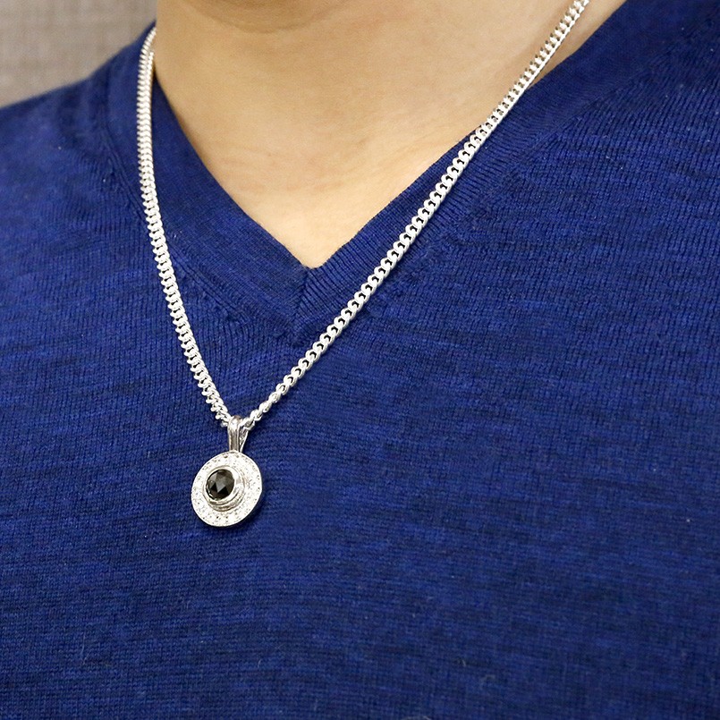 ネックレス メンズ シンプル ホワイトゴールドk10 喜平用 ブラックダイヤモンド ダイヤモンド 10金 ダイヤ 大粒 一粒 チェーン キヘイ の 送料無料 人気 Mowasay Com