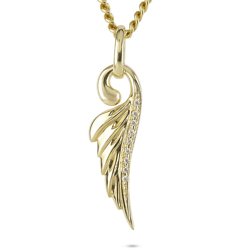 楽天市場】18金 ペンダント ネックレス 羽根 メンズ 喜平用