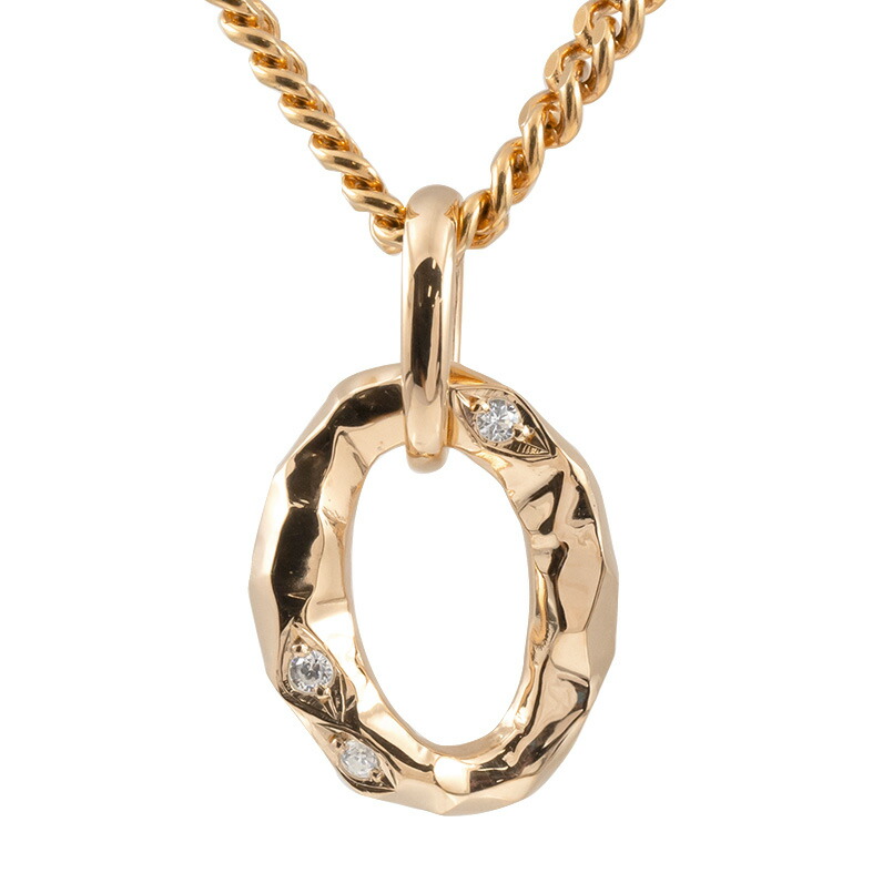 小物などお買い得な福袋 ネックレス ペンダント 0 ゼロ ピンクゴールドk18 ダイヤモンド 喜平用 メンズ ネックレス 18k 18金 無 送料無料 の 数字 キヘイチェーン 男性用 ダイヤ トップ ペンダント Sera M Com