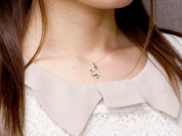 ハワイアンジュエリー ネックレス ペアネックレス ペンダントトップ ペア フィッシュフック 釣り針 キュービックジルコニア シルバー フック 人気 シンプル の 送料無料 レディース 女性メンズ 男性 返品送料無料