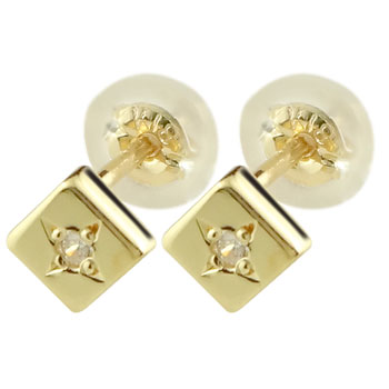 秋冬新作 のダイヤピアス ダイヤモンドピアス 手作り 人気 メンズ 18金 ピアス メンズ ダイヤモンド ダイヤピアス 一粒イエローゴールドk18 天然石ダイヤ 男性用 宝石 送料無料 日本産 の