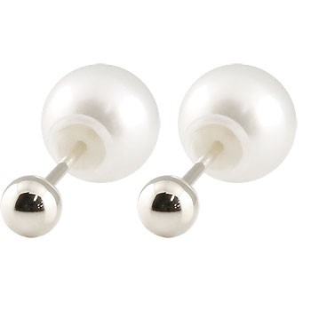 【新品未使用】 K14 14金 5mm ピアス 丸玉 刻印 ホワイトゴールド K18 ボールピアス 丸玉 3mm 18金 18k K14 ホワイトゴールド