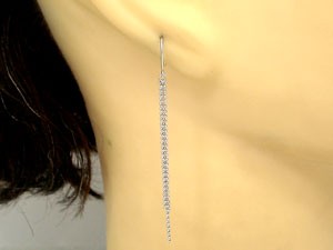 人気 宝石 送料無料 メンズ ピアス メンズ メンズ ピアス 手作り ゆらゆらと揺れるロングチェーンピアスチェーン ゆらゆらと揺れるロング チェーンピアスチェーン プラチナ フリンジ タッセル 男性用 送料無料 ジュエリー工房アトラス 天然石 プラチナ 宝石