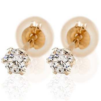 楽天市場 18金 ピアス メンズ ダイヤモンド ダイヤ ピアスダイヤモンド ダイヤ 0 2ctピンクゴールドk18pg男性用 宝石 送料無料 ジュエリー工房アトラス