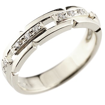 プラチナ リング メンズ 幅広 指輪 ダイヤモンド pt900 ストレート 88,000円