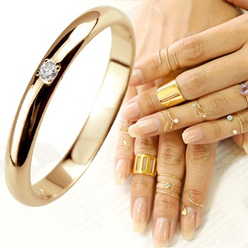 最高の品質 指輪 リング メンズリング ファランジリング ダイヤモンド ミディリング 関節リング ピンクゴールドk18 指輪 ピンキーリング 甲丸リング 人気 18金 ダイヤ ストレート 2 3 Www Lota Cl