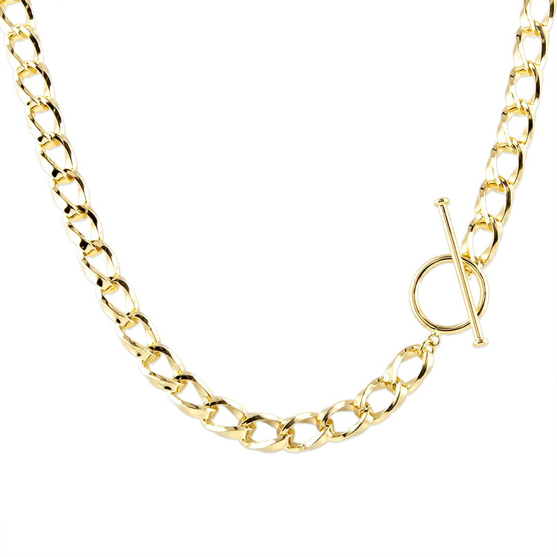 【10%OFFクーポンセール】 18金 ネックレス チェーン 角線ヒネリ マンテル メンズ 50cm 52g ゴールド 18k イエローゴールドk18 チェーンのみ 地金 トグルクラスプ 鎖｜ジュエリー工房アトラス