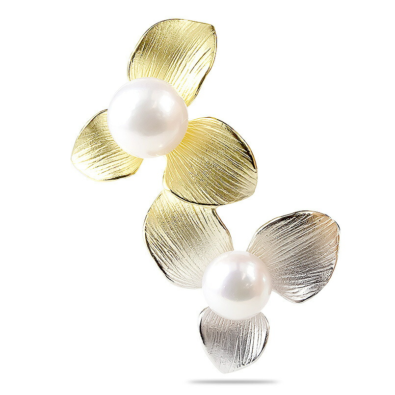楽天市場】ブローチ パール アコヤ真珠 シルバー 花 ペンダント 2way