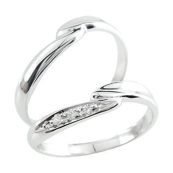 【10%OFFクーポンセール】 ペアリング プラチナ ダイヤモンド リング 結婚指輪 マリッジリング カップル 2個セット リング ペア ダイヤモンド ストレート|ジュエリー工房アトラス