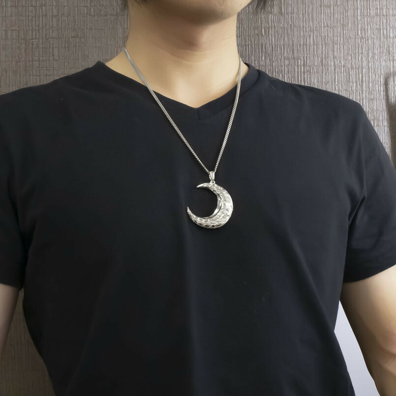 プラチナ ネックレス メンズ ハワイアンジュエリー 喜平用 ダイヤモンド 一粒 三日月 ペンダント トップ Pt900 プルメリア チェーン キヘイ の 送料無料 メンズジュエリー インパクトのある月モチーフ Citizen もっと贅沢に Painandsleepcenter Com
