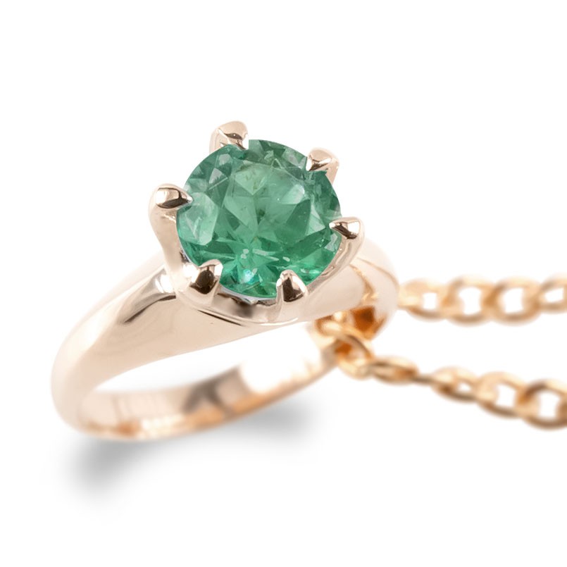 気質アップ ネックレス ペンダント ネックレス 18金 ベビーリング トップ の 送料無料 人気 ピンクゴールドk18 18k ゴールド 立爪 出産祝い 5月誕生石 一粒 アズキチェーン レディース エメラルド Www Tresor Gov Bf