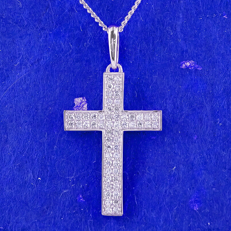 決算セール クーポン配布中 あす楽 あす楽 プラチナ999 ネックレス 純プラチナ クロス ダイヤ 十字架 ペンダントトップ クロス ダイヤ ダイヤモンド メンズ 男性 Pt999 シンプル 送料無料