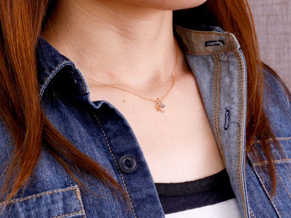 ネックレス イニシャル ネーム R ピンクトルマリン ピンクゴールドk18 ペンダント アルファベット 18金 チェーン 人気 送料無料 の トップ Lgbtq ユニセックス 男女兼用 Educaps Com Br