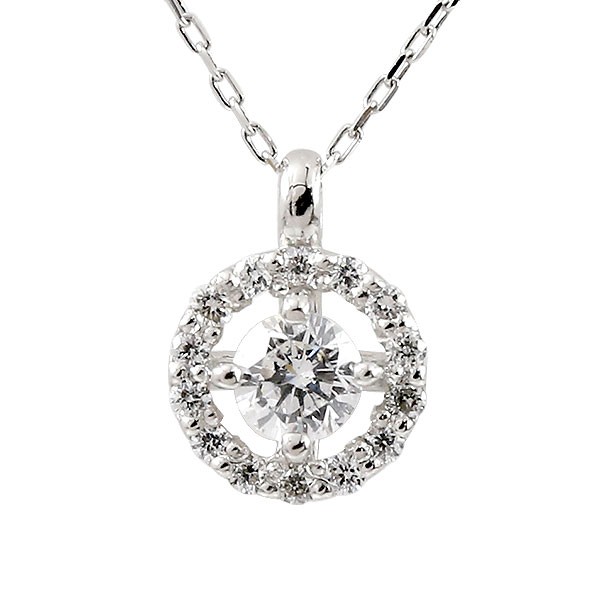 【25%OFFクーポンセール】【最短発送】 プラチナ ダイヤモンド ネックレス レディース ペンダント 0.15ct Pt900 28,340円