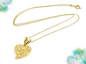 ハワイアンジュエリー ハワイアンペンダントトップ ネックレス イエローゴールドk18 18k ハート k18 18k ハワイ シンプル 人気 送料無料 人気 女性 レディース