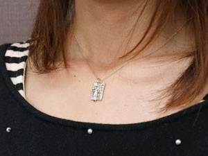 ハワイアンジュエリー ペアネックレス ペンダントトップ レディース 送料無料 クロス シルバー925 ペア 十字架 女性メンズ プレート マット仕上げ ホーニング加工 ネックレス Sv925 ミル打ち 男性 の
