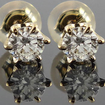 メンズ 大粒 送料無料 ダイヤピアス ダイヤピアス ピアス 人気 メンズ 鑑定書付き 手作り ダイヤモンド ダイヤモンドピアス 18金 ダイヤモンド ダイヤピアス 一粒 大粒 ソリティア イエローゴールドk18 天然石ダイヤ 男性用 宝石 送料無料 ジュエリー工房アトラス