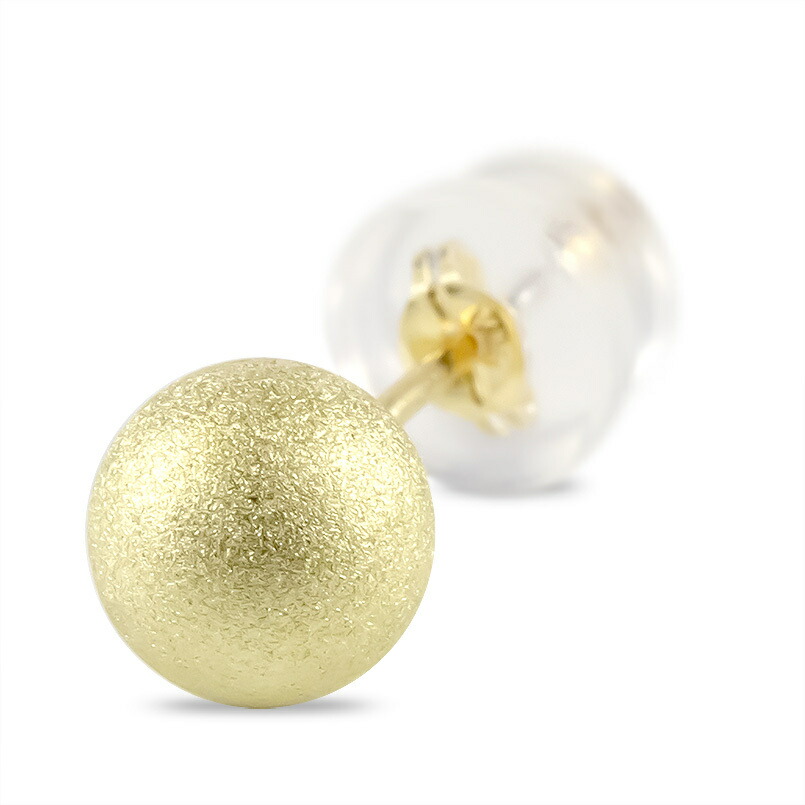 貨物輸送無料 18御足 ピアス メンズ 片耳ピアス 循環鳥の子ピアス 6mm 金剛微塵 スタッドピアス イエローゴールドk18 18k ファーストベースマンピアス 地金 分かりやすい Silk Music Com