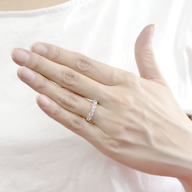 高評価なギフト プラチナ リング レディース ダイヤモンド アクアマリン 2連 指輪 pt900 ボール ダイヤ 婚約指輪 エンゲージリング ピンキー リング 女性 人気 送料無料