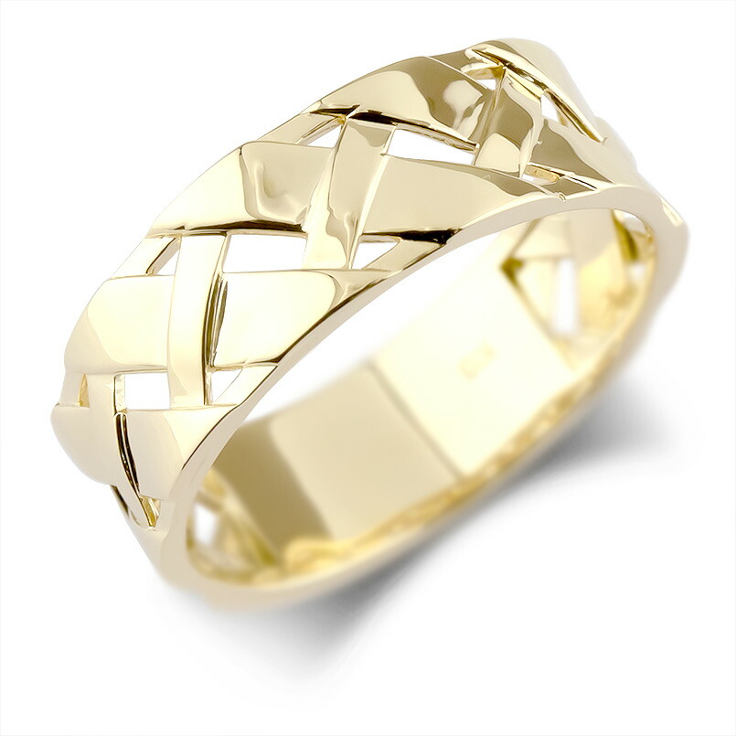 楽天市場】【新品仕上げ】K18 編み込み デザイン リング 7.2g 12号 18