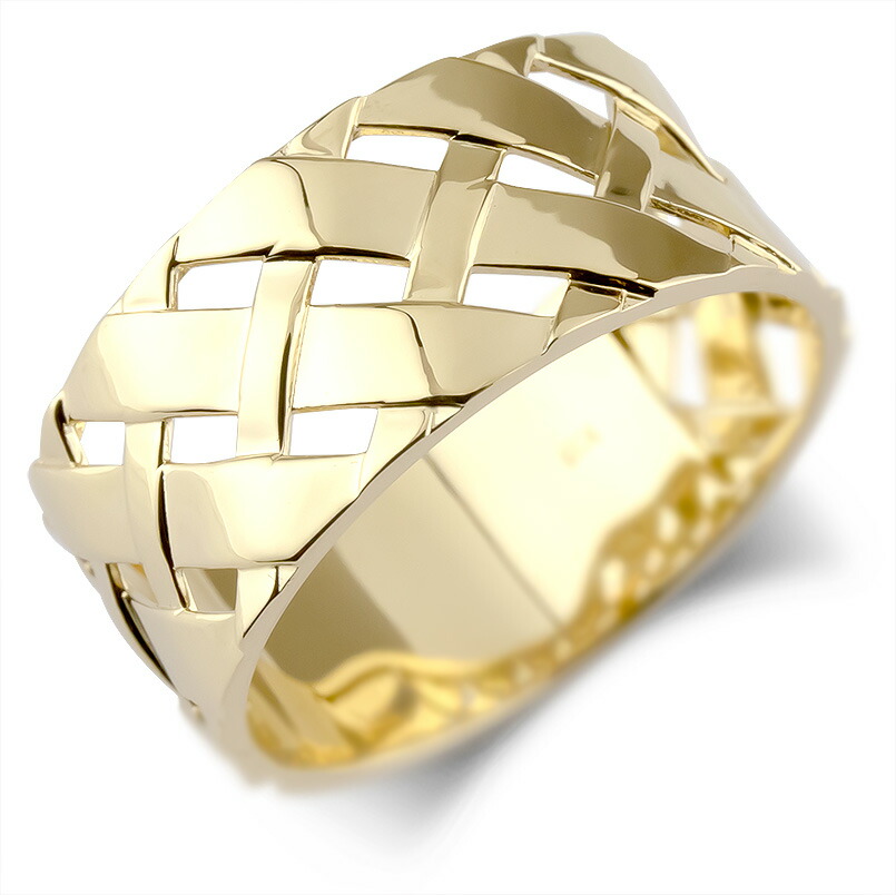 楽天市場】【新品仕上げ】K18 編み込み デザイン リング 7.2g 12号 18