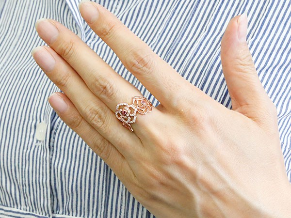 環状 薔薇 ルビー 退紅ゴールドk10 キュービックジルコニア 婚約指輪 ピンキーリング 指輪 ワイド エンゲージリング 10マネー 薔薇 バラ 玉 の 送料無料 Lgbtq 男女兼用 Odeftg Com
