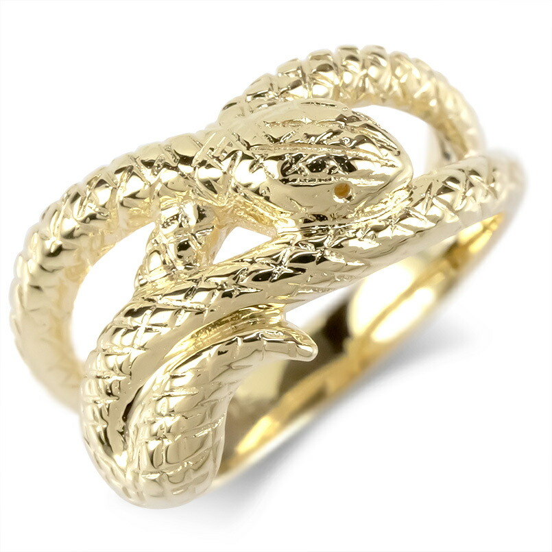 Ｋ10WGスネークリング 楽天市場】【選べる地金】ヘビ スネーク リング K10WG/K10YG/K18WG