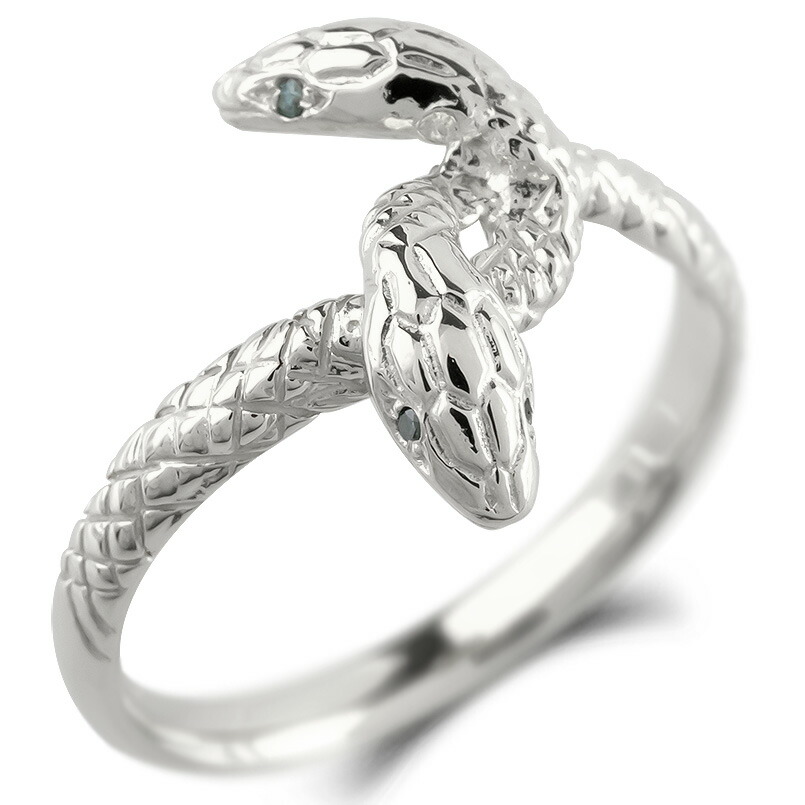婚約指輪 シルバー リング 蛇 双頭 ダイヤモンド レディース お守り sv925 大ぶり 幅広 指輪 へび ヘビ スネーク ピンキーリング 巳年 シルバー ピンキーリング 蛇 ブラックダイヤモンド レディース お守り