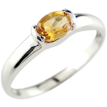 楽天市場 シトリントパーズ リング シルバー 指輪 ピンキーリング 11月誕生石 ストレート 送料無料 人気 ジュエリー工房アトラス