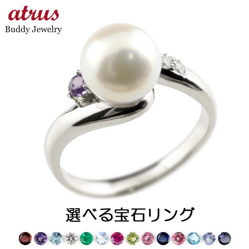 Pt900リング/ グレーパールあこや真珠 ⟡ ヴィンテージ Pt900リング