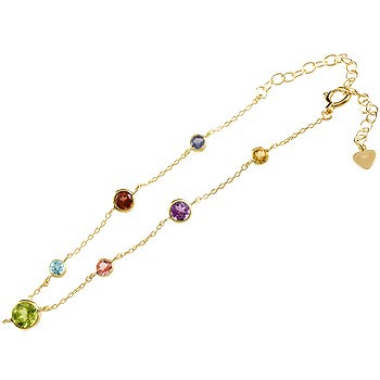 【極美品】AHKAH　18Kイエローゴールド　ダイヤ アミュレット ブレスレット 極美品】AHKAH 18Kイエローゴールド ダイヤ アミュレット ブレスレット