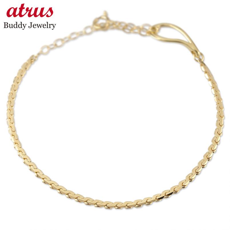 18Kゴールド 18金ブレスレット 18金 K18 ブレスレット ゴールド チェーンブレス 太め 18k